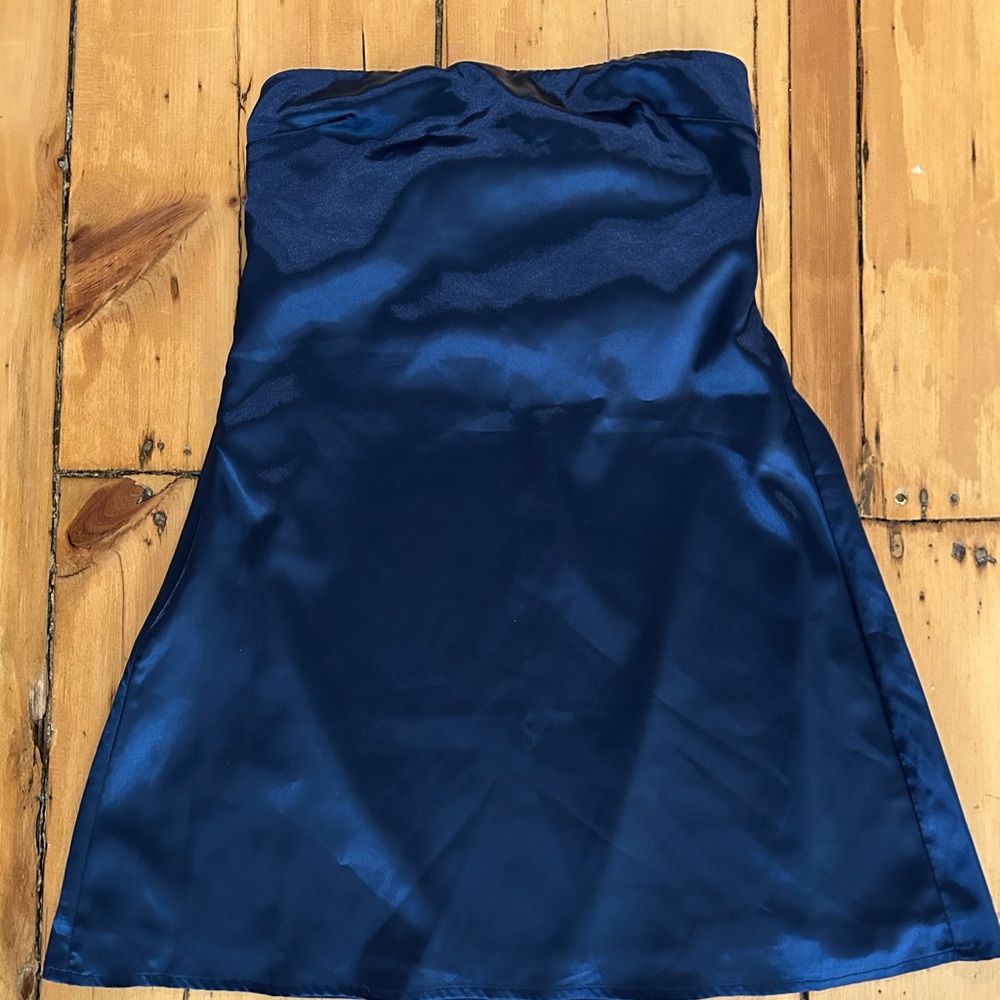 SOLD Princess Polly Midnight Blue Strapless Dress Size 6